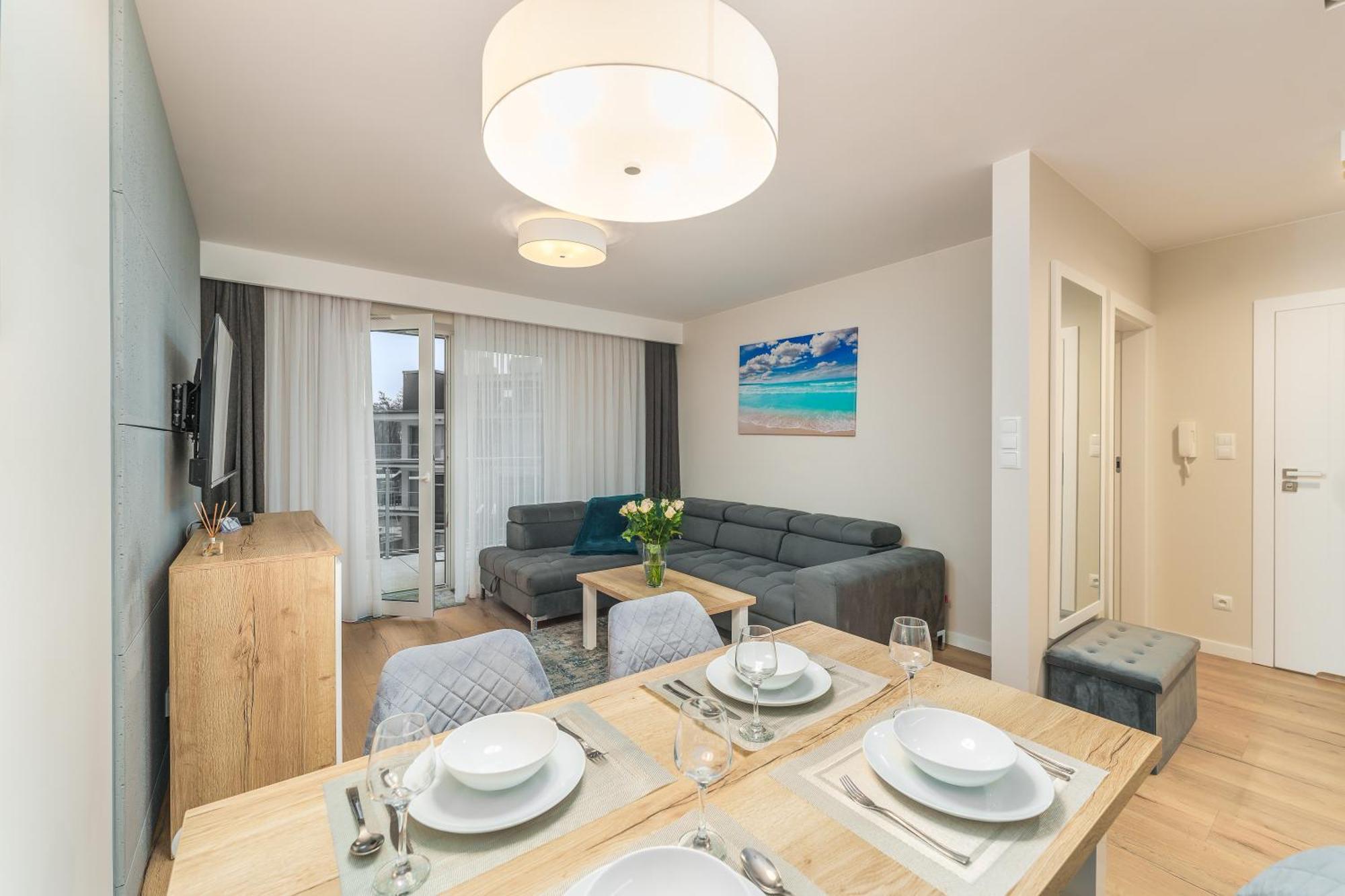 Apartament Szafir W Budynku Basenowym Morska Klifowa Rewal Exterior foto